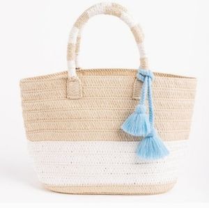 Altru straw small tote bag NWOT